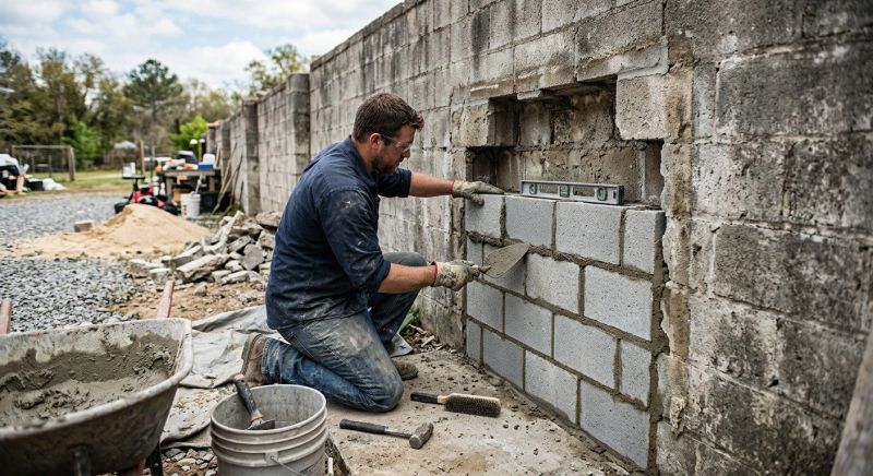 Block Wall Repair in Riverview, FL