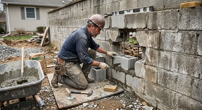 Block Wall Repair in Riverview, FL
