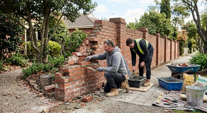 Brick Fence Repair in Polk County, FL