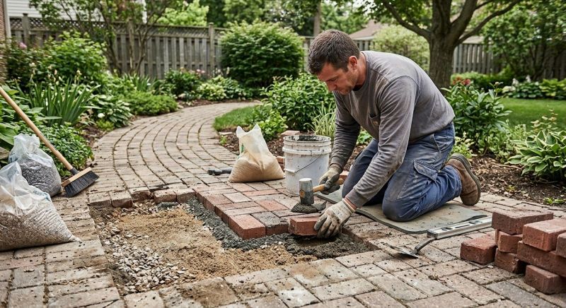 Brick Hardscape Repair in Polk County, FL