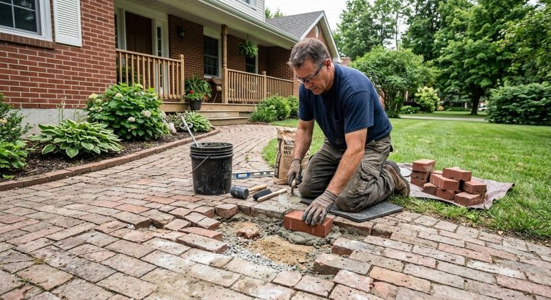 Brick Pathway Repair in Polk County, FL
