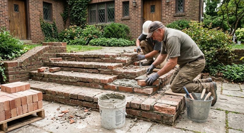 Brick Stairs Repair in Haines City, FL