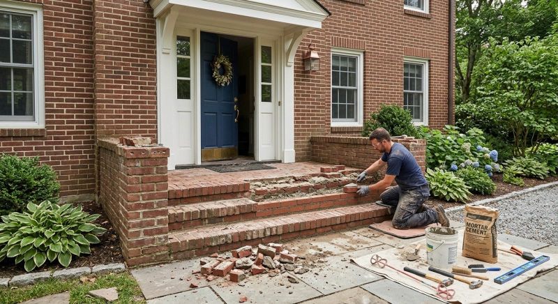 Brick Steps Repair in Polk County, FL