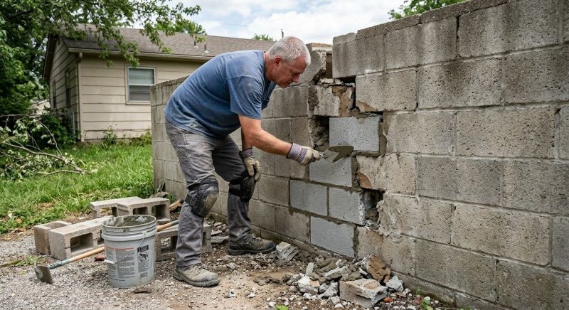 Concrete Block Repair in Seffner, FL