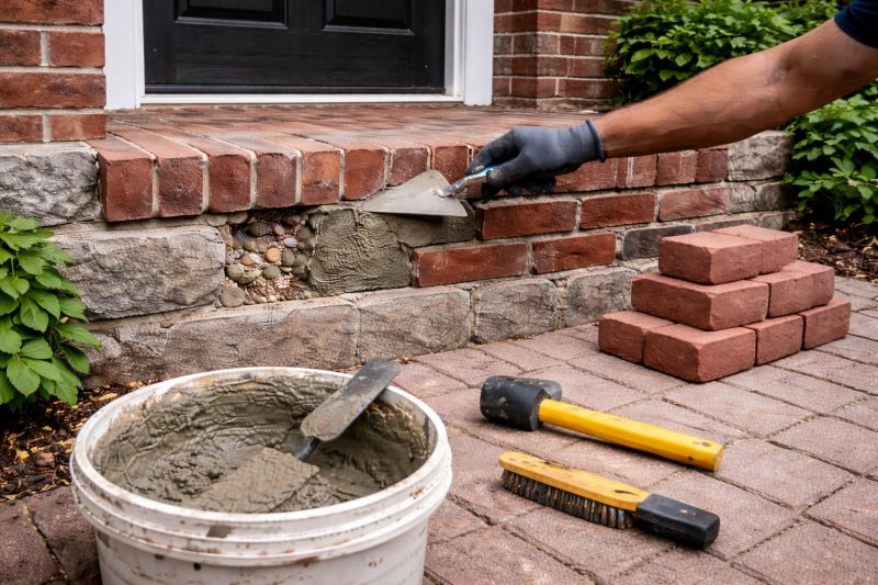 Entryway Brick Repair in Polk County, FL