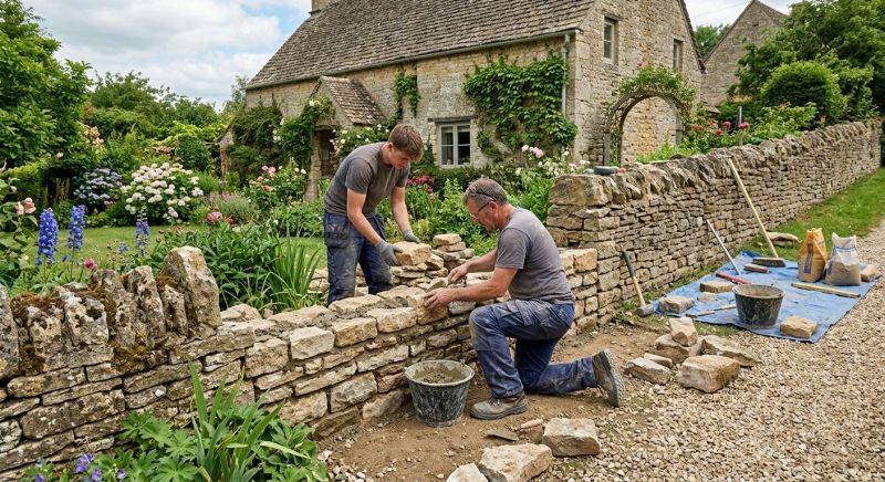 Stone Wall Repair in Dover, FL