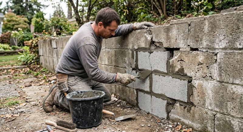 Stone Wall Repair in Kathleen, FL